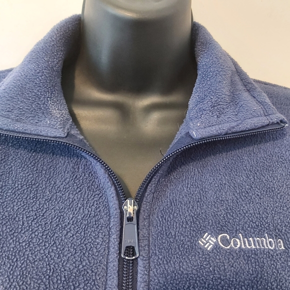 COLUMBIA | Women's Fleece Jacket Blue Size Small - Picture 2 of 10